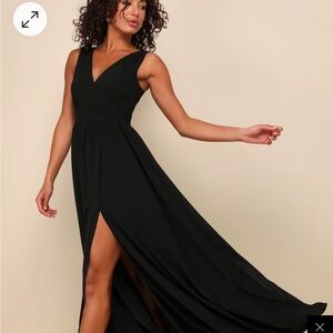 Lulus Elegant Black Evening Gown